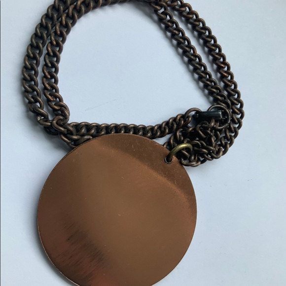 Vintage Burnished Cooper Oversized Horse Pendant - Picture 4 of 4